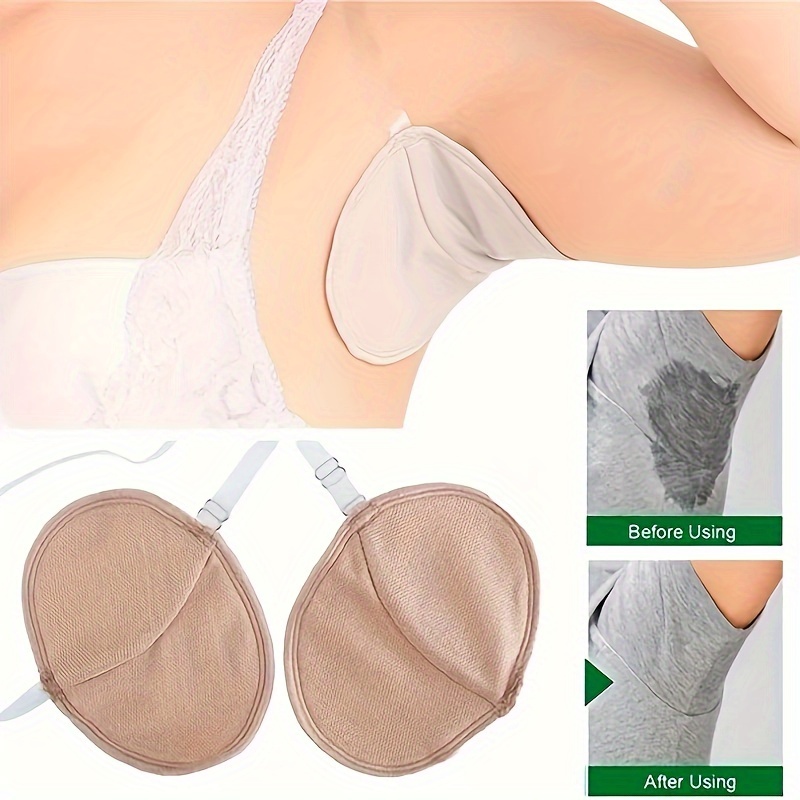 Underarm Sweat Pads Washable Armpit Sweat Absorbing Guards Dress Sweat  Perspiration Shield 1 bag 