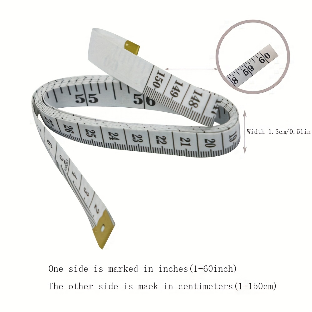 Body Measuring Ruler Sewing Cloth Tailor Tape Measure Soft Flat 60 /150cm