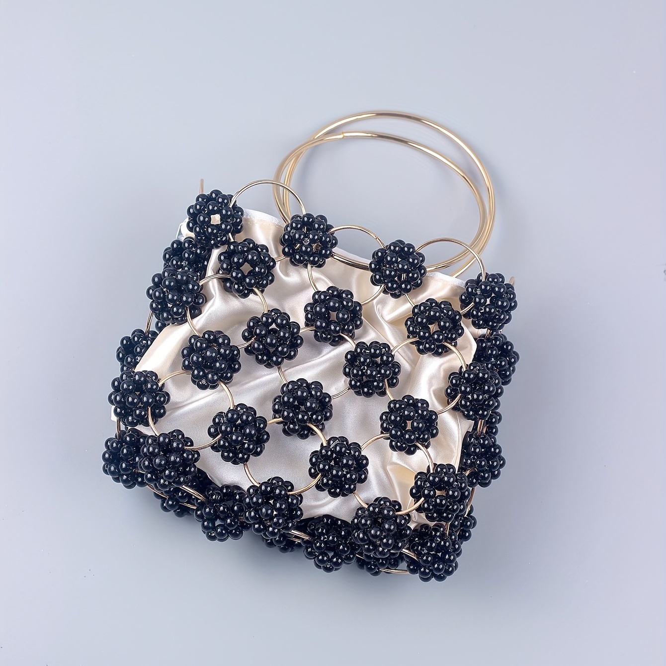 Handmade Beaded Bag White Pearl Gold Small Ball Designer Handbags High  Quality Purses And Handbags For Women Square Bag Summer - Top-handle Bags -  AliExpress