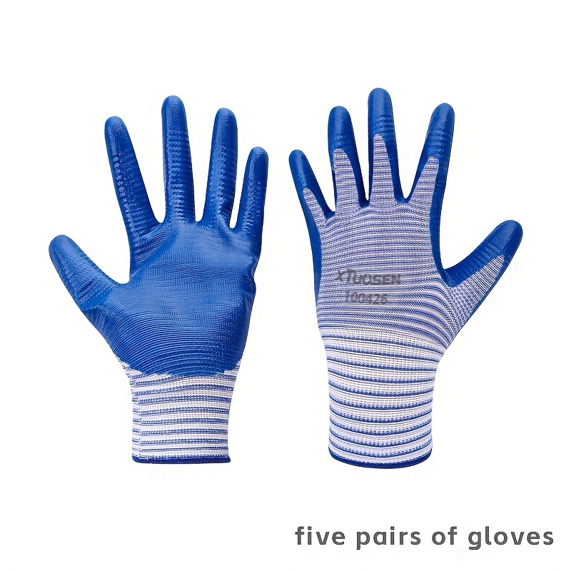 Rubber Labor Protection Gloves Wear resistant Oil resistant - Temu