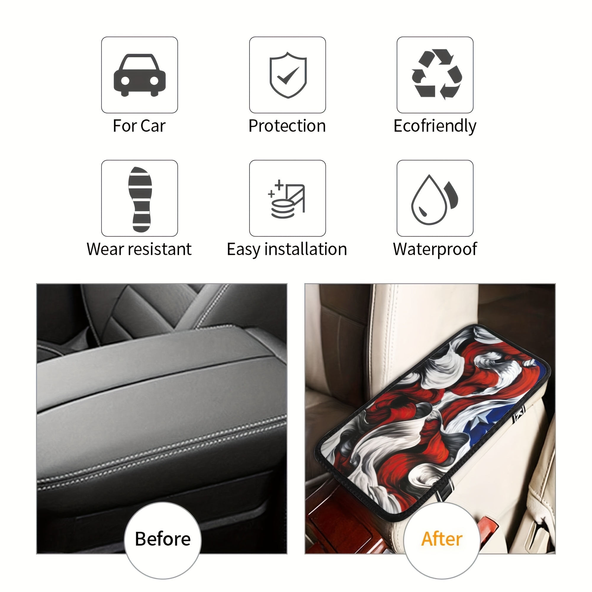 Funda para reposabrazos de coche para vehículo SUV, camión, coche