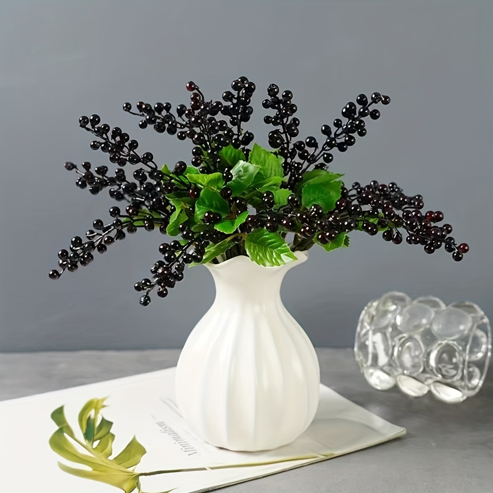 Fleurs Décoratives MBF Artificielle Holly Fruit Berry Picks Tiges Baies De  Noël Branches Arrangements Floraux Centres De Table Artisanat De Bricolage  Du 16,04 €