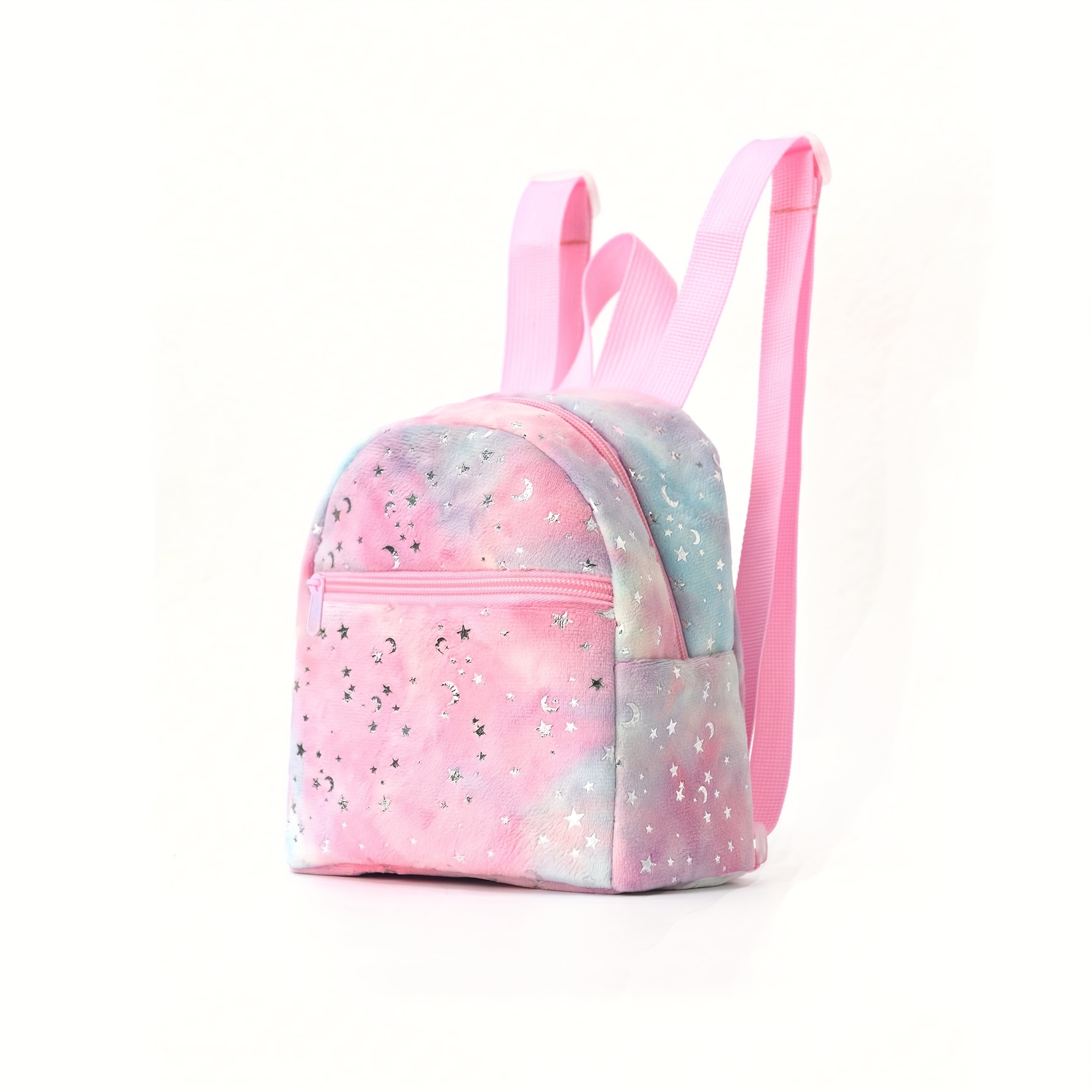 TEMU 1 Piece Children Girls Cute Print Soft Plush Adjustable Backpack Hiking Lightweight Storage Backpack Suitable For Use School Kindergarten Primary School Small School Bag