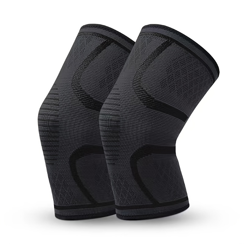 1 paire de protège-genoux en tricot sport élastique