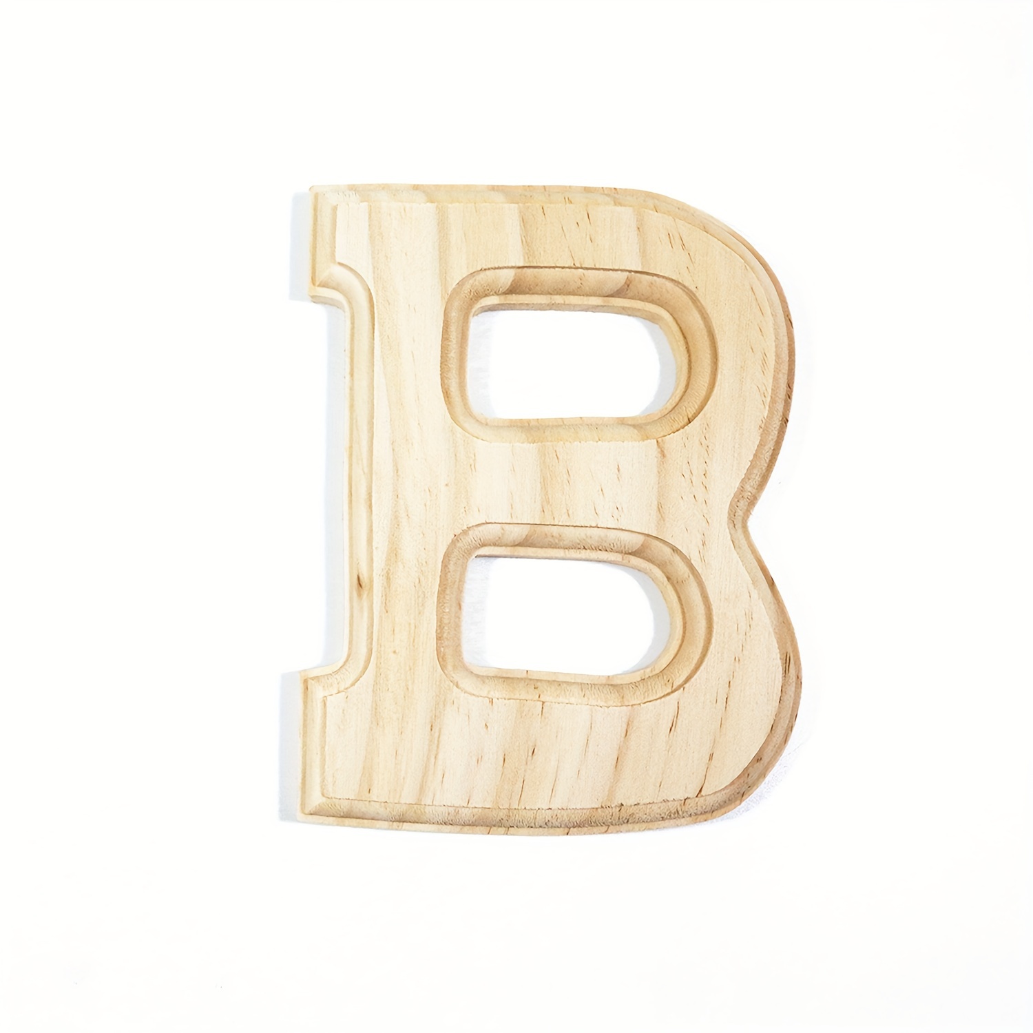 AOCEAN Letras de madera diseñables de 8 pulgadas, letras de madera sin  terminar para decoración de pared, letras decorativas de pie, rebanadas