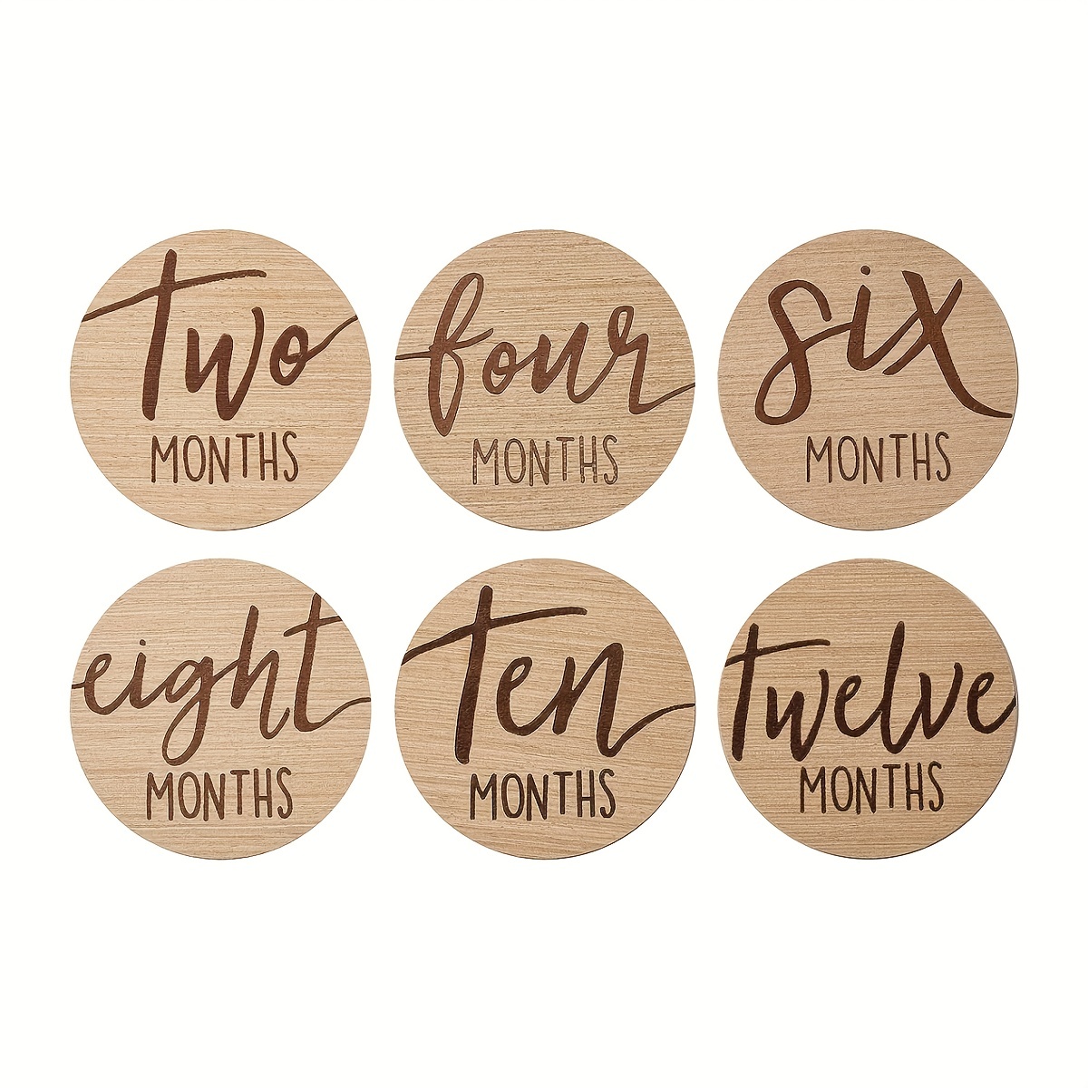 Baby Monthly Milestone Marker Discs Reversible Photo Props - Temu