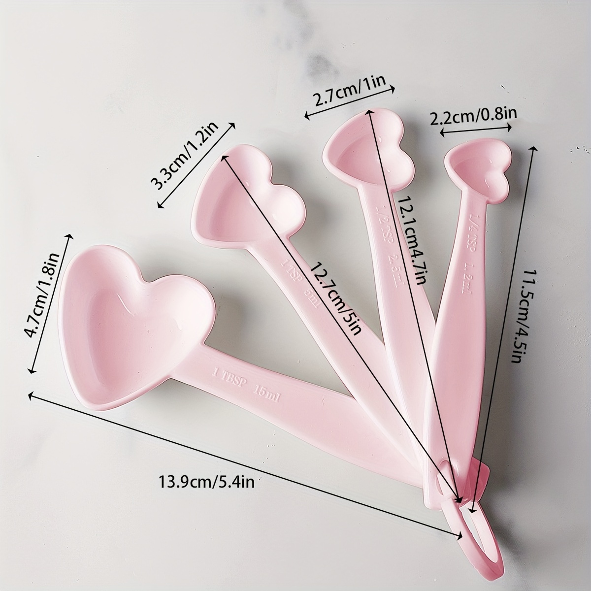 Kitchen Baking Tools, Measuring Spoons Set, Stackable Plastic Measuring  Spoons, Plastic Measuring Spoon, Small Tablespoon With Graduated For Dry  And Liquid Ingredient, Kitchen Utensils, Kitchen Gadgets, Cheap Item - Temu