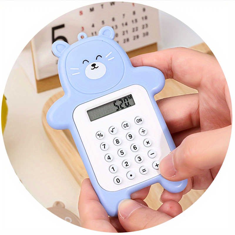 Mini Calcolatrice Elettronica 8 Cifre Simpatico Orso Con Fibbia Chiave  Portatile Calcolatrice Di Funzioni Standard Per Bambini Adulti Decorazione  Domestica Presente, Risparmia Denaro Su Temu