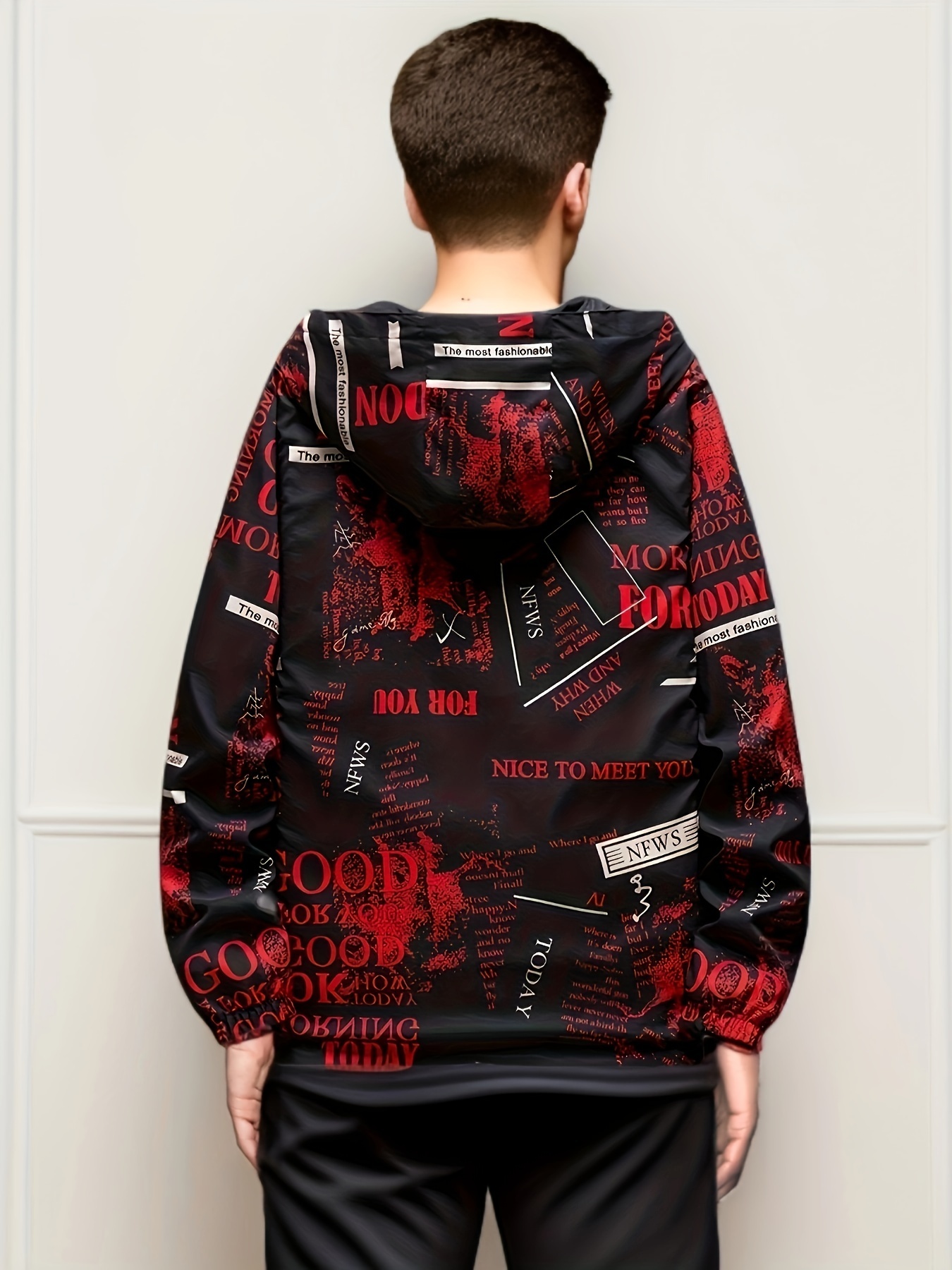 spring autumn men's casual reversible hoodie jacket men Temu Mexico