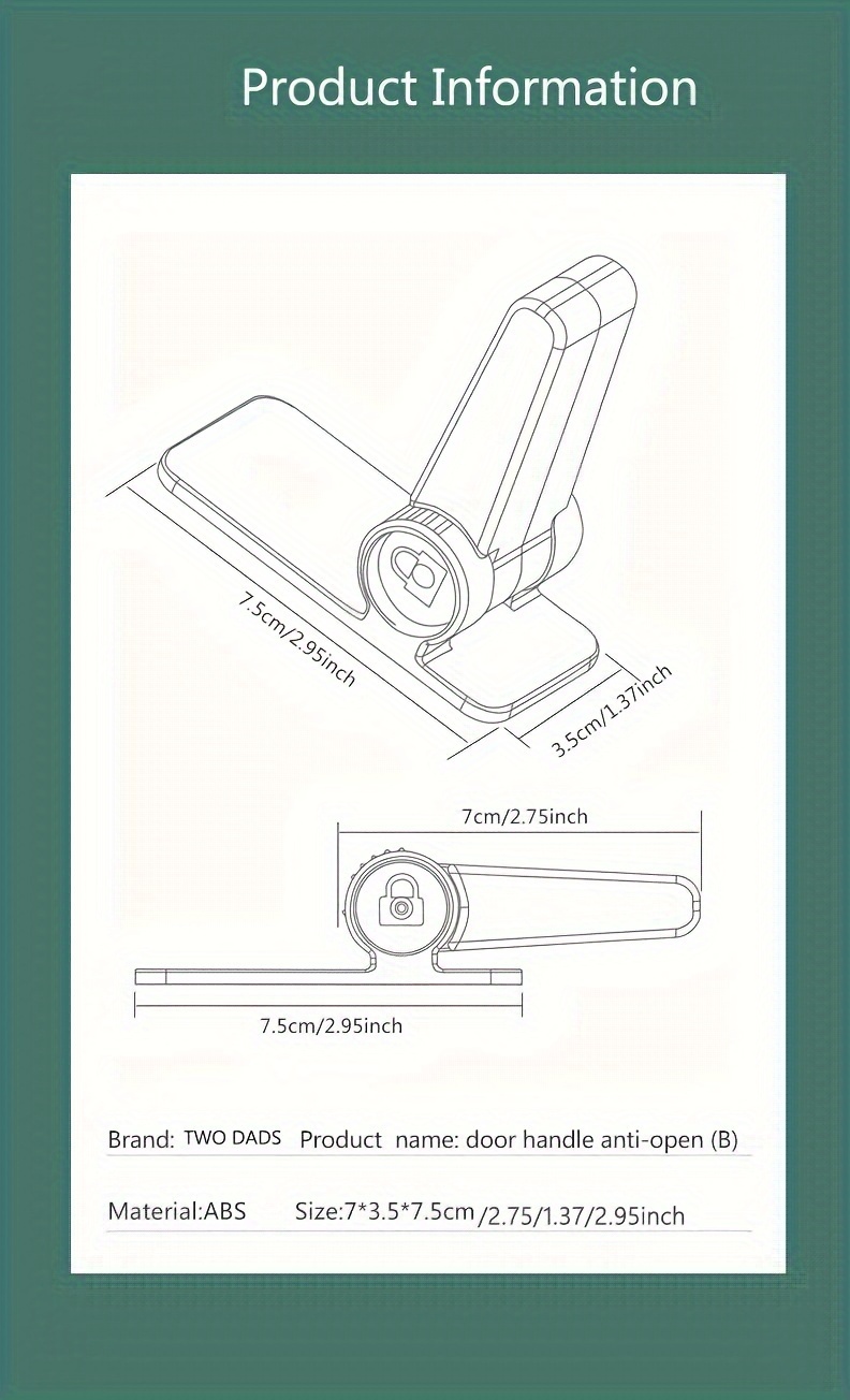 2pcs safety locks door handle locks   safety locks   details 3