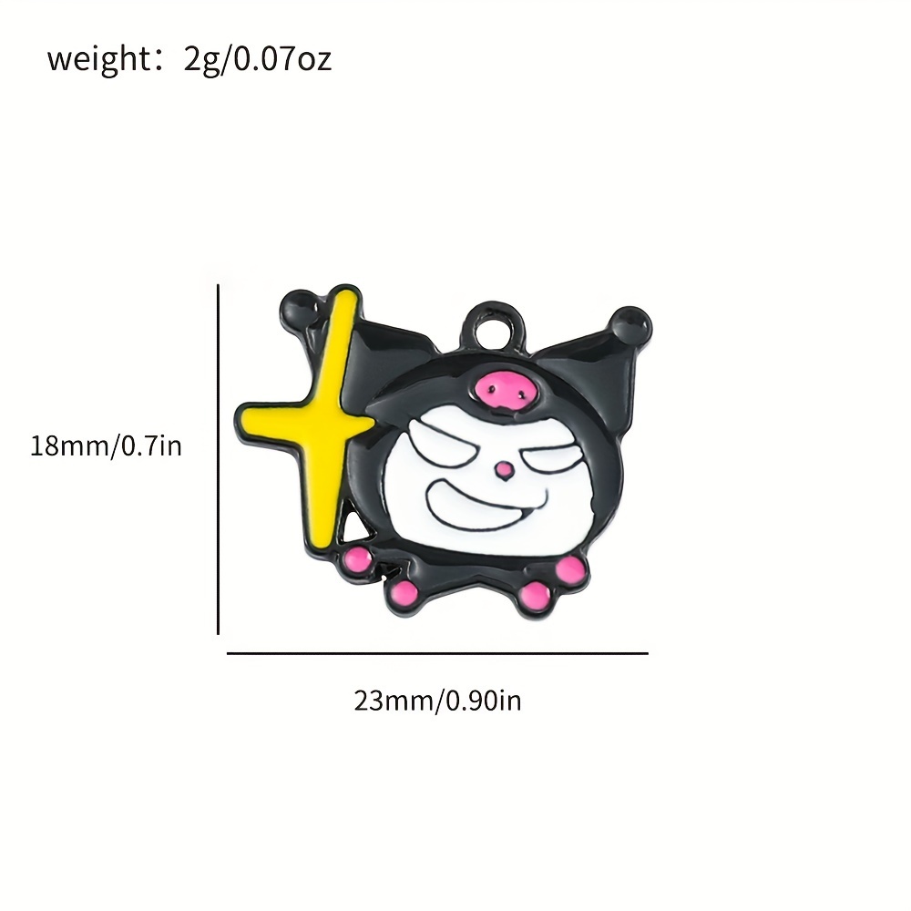 Charms Kawaii Kuromi Hello Kitty Melody Metal Pendant - Temu