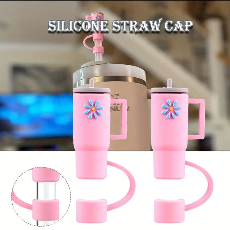 Straw For Stanley Tumbler Cup Reusable Silicone Straw - Temu