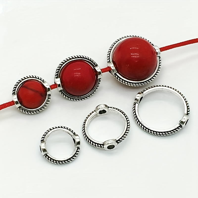 Ancient Pattern Bead Ring Diy Jewelry Accessories Jewelry - Temu