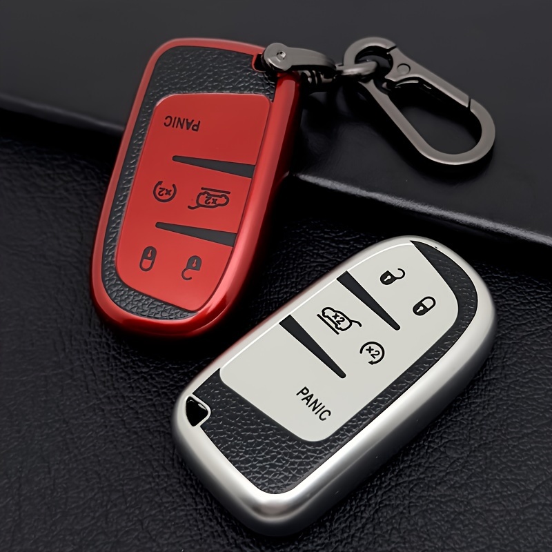 Portachiavi TPU Car Remote Key Case Cover Jeep Cherokee Renegade Grand  Dodge Ram Charger 1500 Challenger Chrysler 300C Jour Keychain J230413 Da  6,32 €