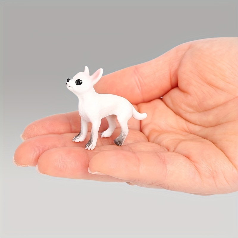 Chihuahua Statue Simulation Dog Model Figurines Animal Art