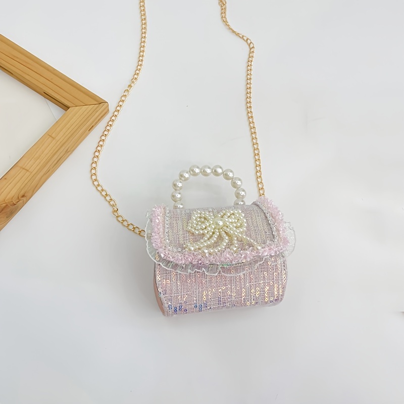 New Beaded Bowknot Princess Handbags Crossbody Bag Mini Purse For Toddler  Girls - Kids' Fashion - Temu Belgium