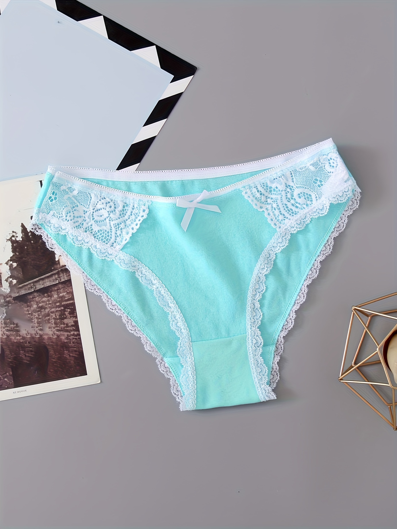 Striped Panties Japanese Womens Underwear Cotton Bikini Panties Lace Soft  Hipster Panty Ladies Stretch Full Briefs : : Clothing, Shoes 