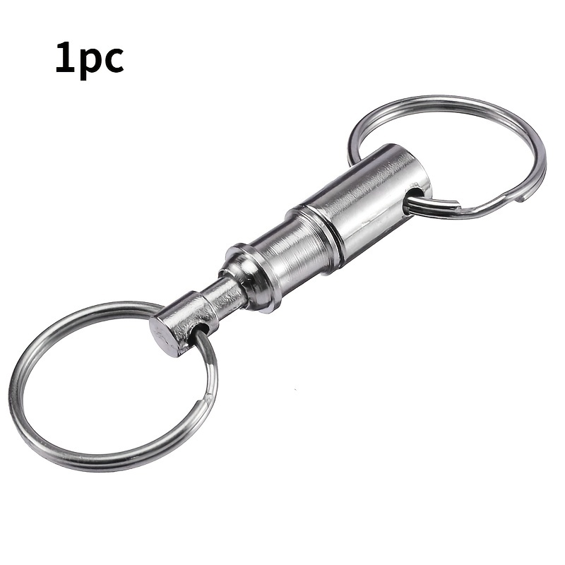 Pull-Apart Quick Release Key Ring Easy Detach Double Snap Key Chain Gift