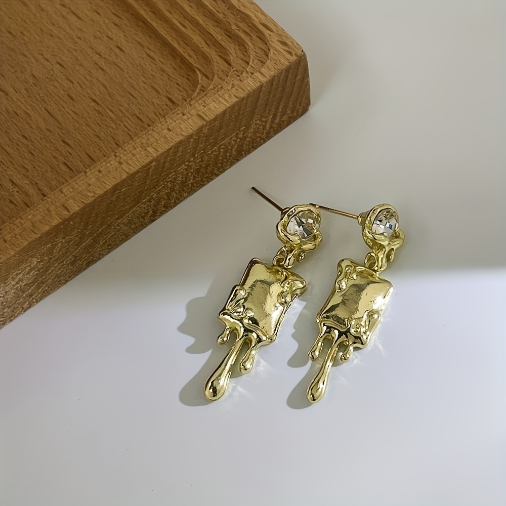 Melting Drop Wax Earrings Unisex