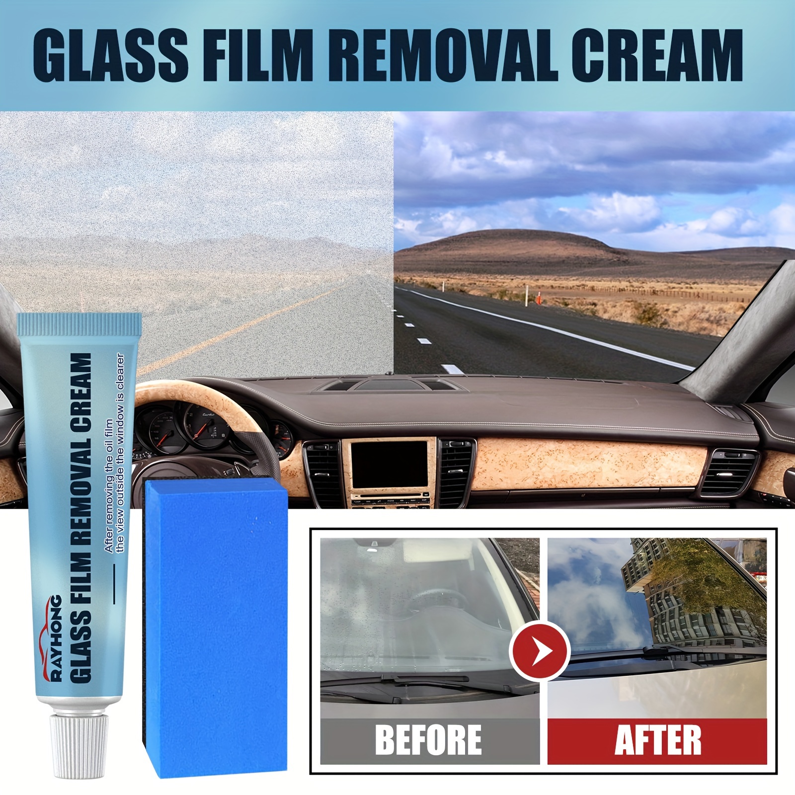 Automotive Glass Oil Film Remover Glass Film Coating Agent - Temu