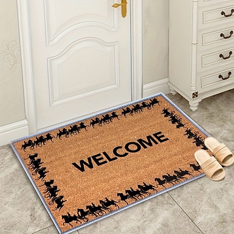 1pc Bathroom Non-slip Soft Mat With Water Absorption Function