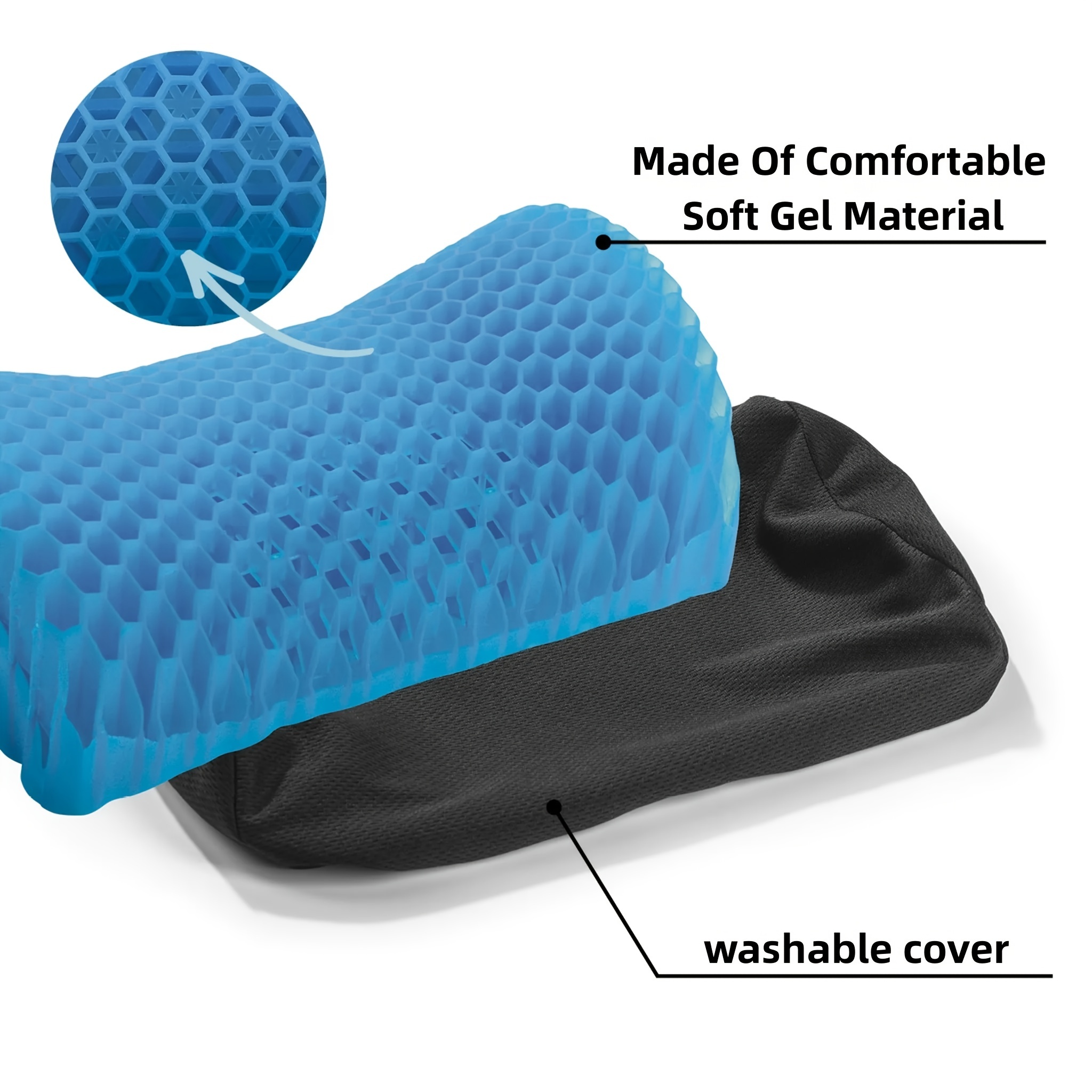 Cooling Gel Memory Foam Pillow For Neck Back And Leg - Temu
