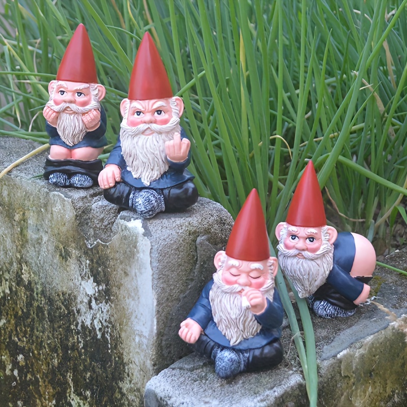 1pc Decoraciones Figuras Jardín Gnome Companions Statue - Temu Chile