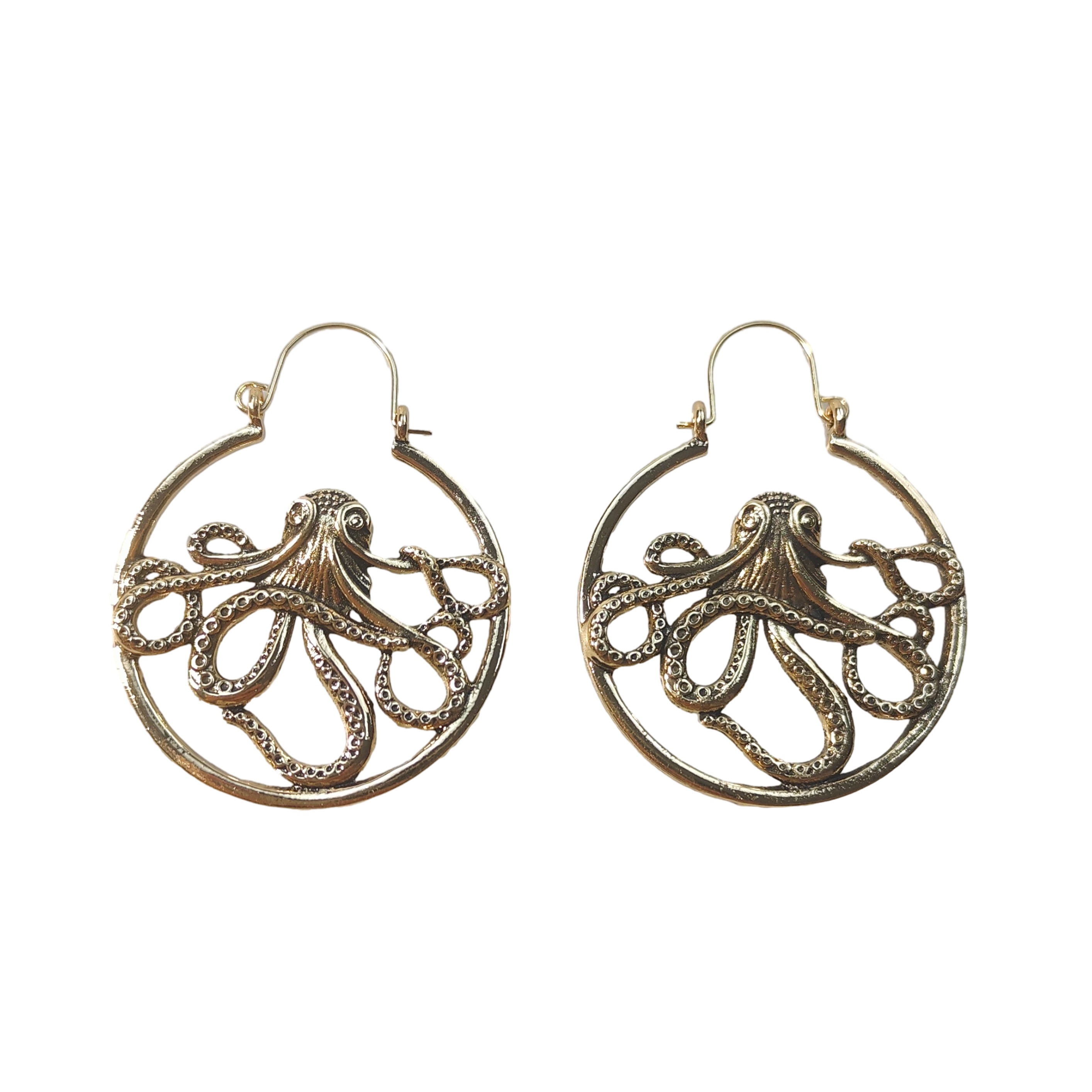 Octopus deals hoop earrings