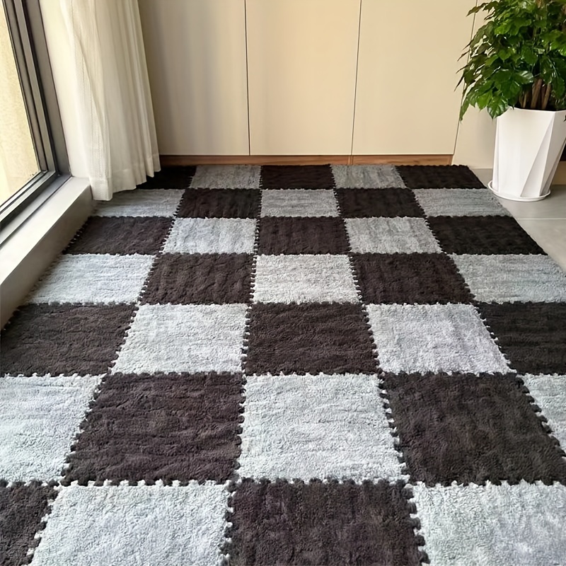 Image of 30pcs Thickened Plush Bedroom Rugs Living Room Room Carpets Rental House Renovation Game Room