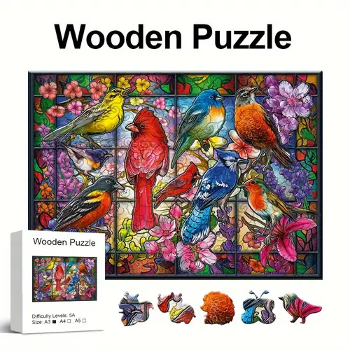 Puzzle Animali Artistici In Legno Adulti Puzzle In Legno 3d - Temu