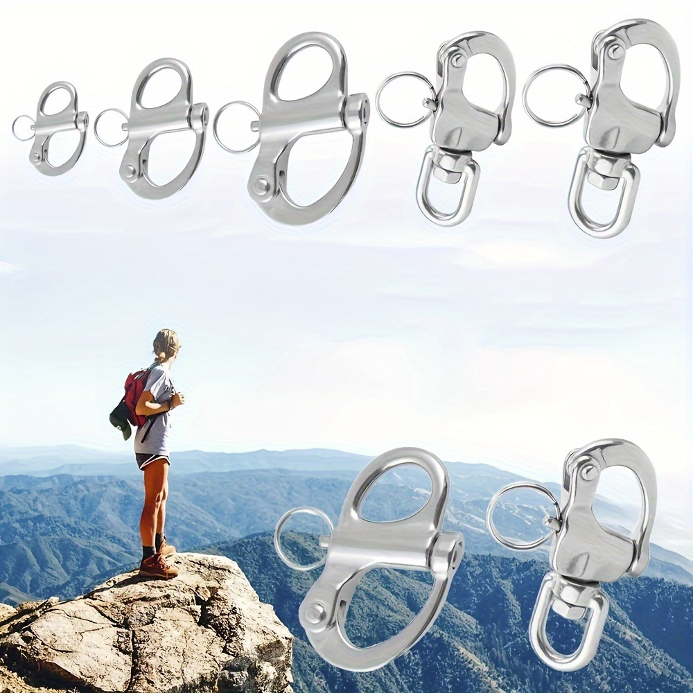 Five-pointed Star Shaped Carabiner Key Chain, Water Bottle Hanging Buckle,  Outdoor Camping Hiking Travel Climbing Accessories - Temu