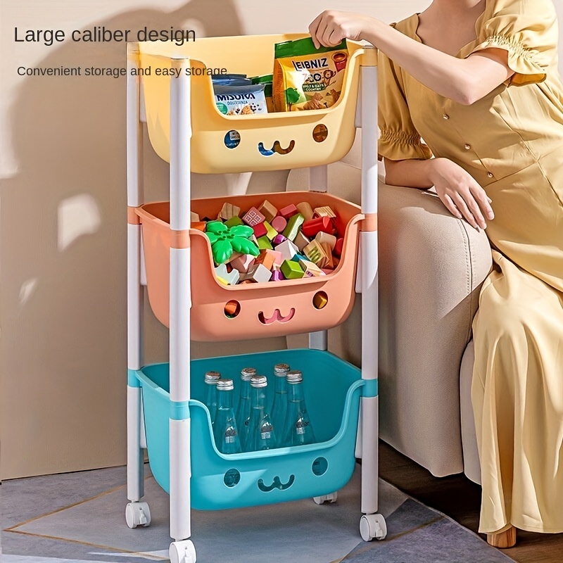 3/4-layer Condiment Cart Storage Rack, Portable Durable Snack