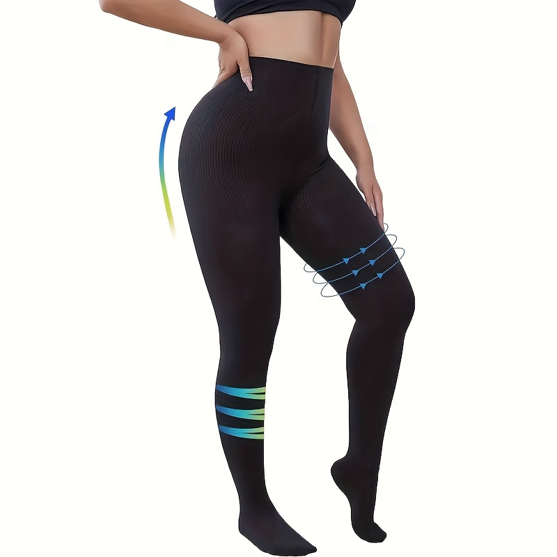 Girls Plain Color High Waist Compression Leggings - Temu