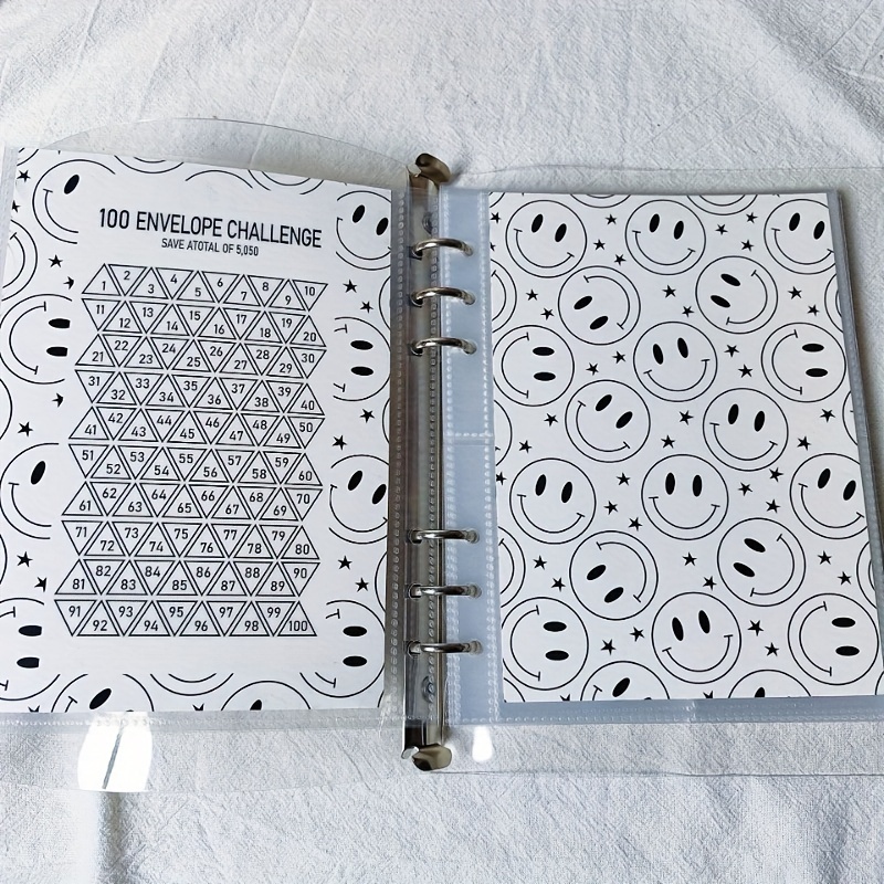 1pc The 100 Envelope Savings Challenge Binder School Supplies