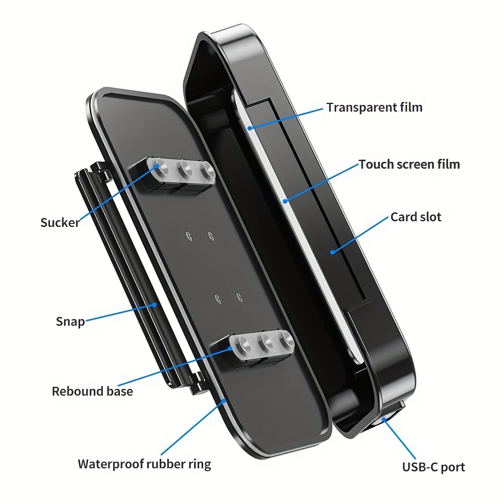 Waterproof Motorcycle Phone Mount with Rain Cover - Motorbike Holder