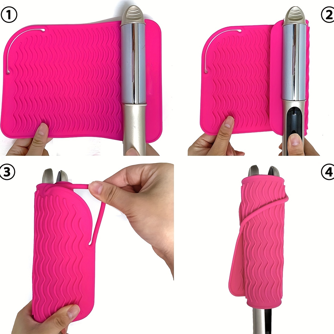 Silicone Mat Pad Heat Resistant Mat Curling Iron Flat Irons - Temu