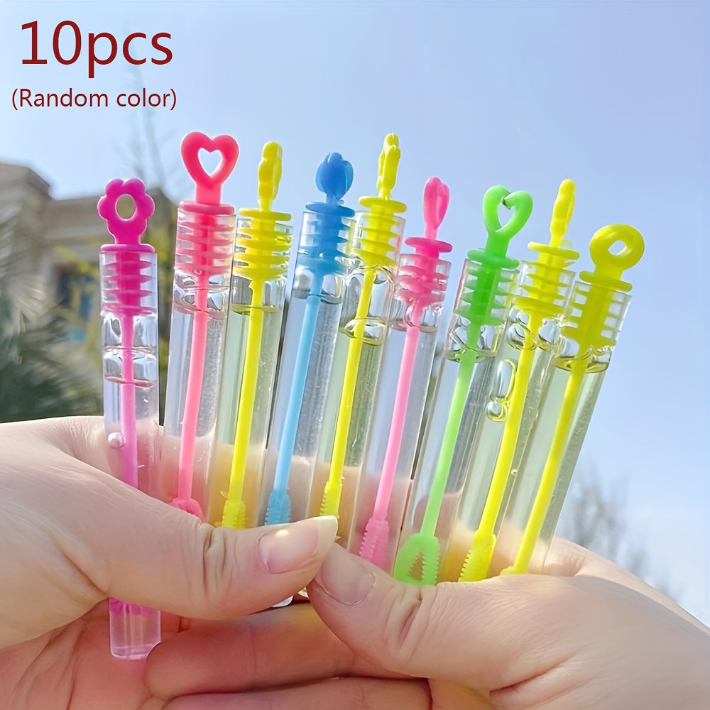 10pcs / 20pcs Love Heart Wand Tube Bubble Jabón Botella - Temu