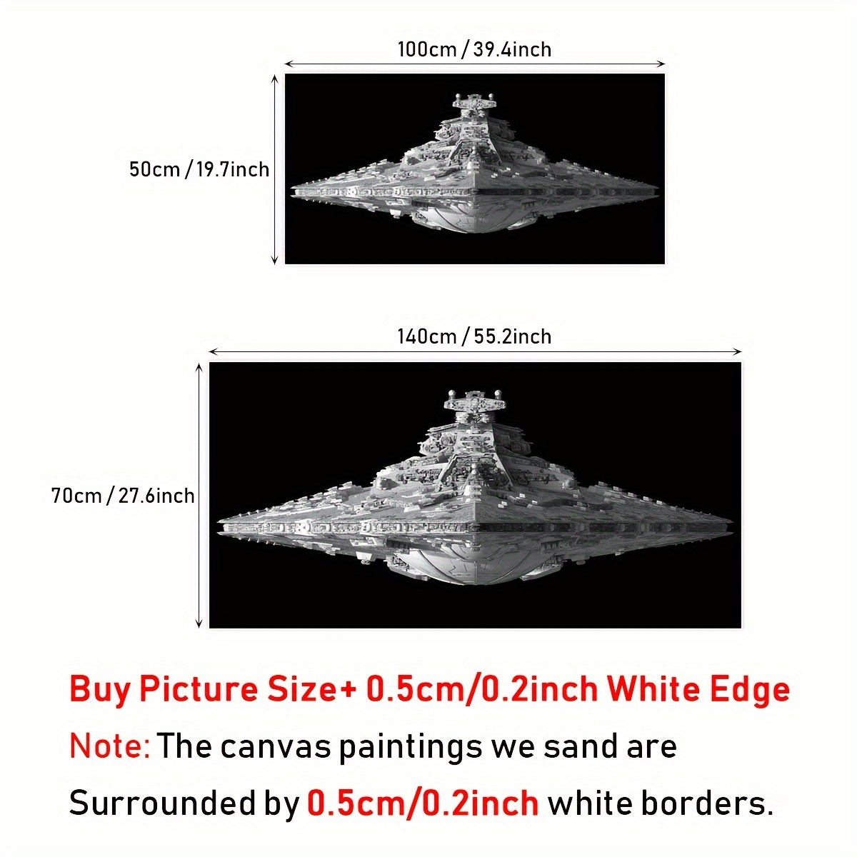 starship size comparison poster