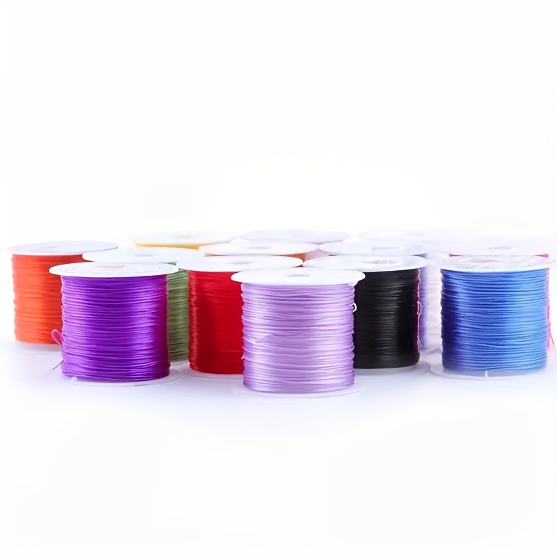 1 Roll Of 0.8mm Elastic Thread (about 60 Meters) Suitable For DIY Jewelry  Bracelet Necklace Making