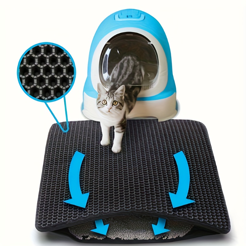 EVA-Doppelschicht-Katzenstreu-Fangmatte, Rutschfeste, Waschbare  Katzenreinigungsmatte Für Die Katzentoilette Von Haustieren - Temu Germany