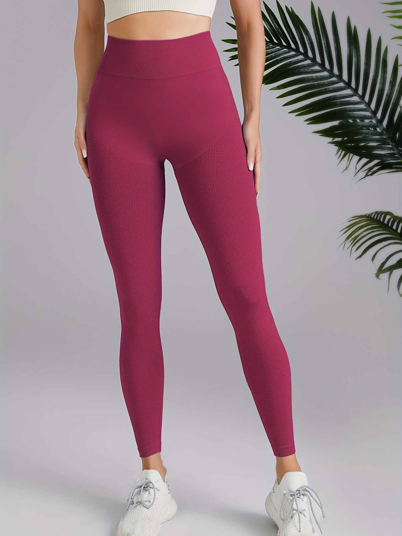 Seamless Leggings - Deep Red