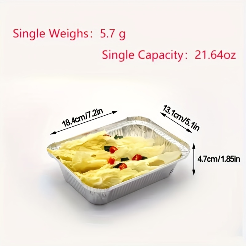 Disposable Foil Baking Pan, Baking Pan, Cookware For Baking Cakes,  Brownies, Bread, Meatloaf, Lasagna Or Lunch Boxes - Temu