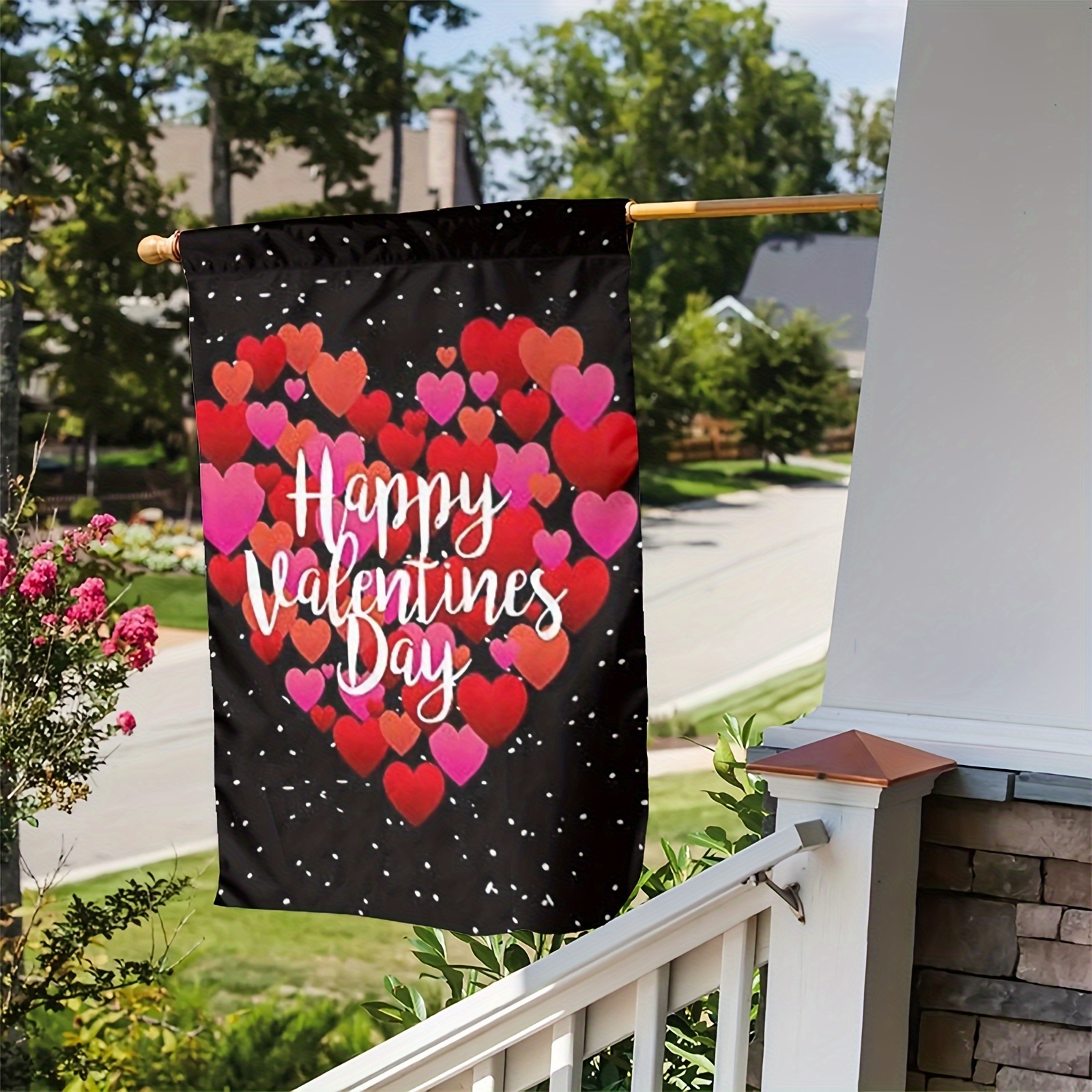  PACETAP 27x39 Inch Happy Valentine's Day Flag Large, Double  Sided Thick Valentine's Day Garden Flag for Outdoor Valentine Decorations,  Love Heart Garden Flag Burlap Valentine's Party Supplies : Everything Else