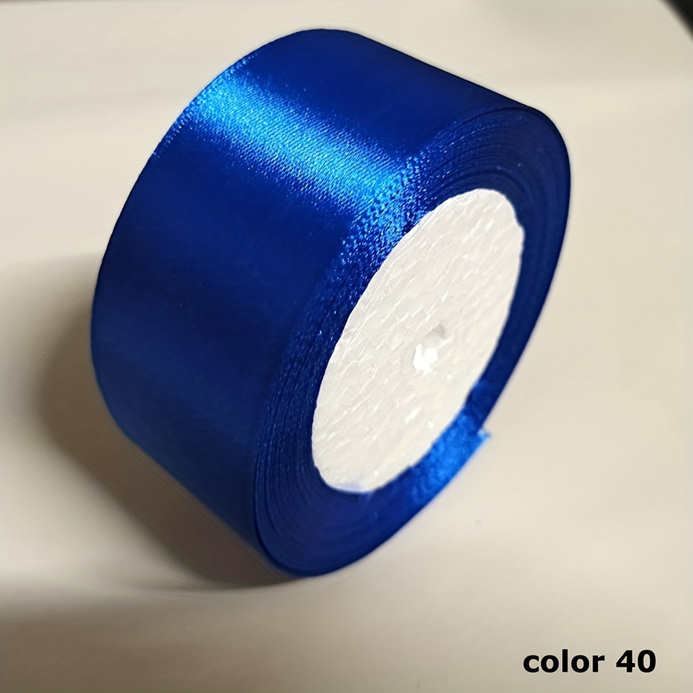 Peacock Blue Ribbon 1-1/2 inch x 50 Yards Thick Double-Faced Satin Ribbon  for 