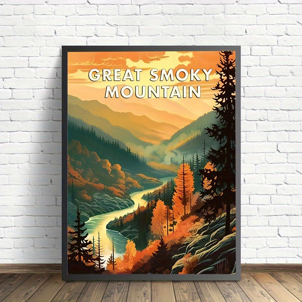 8x12Inch Art Print Wall Decor, Yellowstone National Park, Yellowstone  Falls, Yellowstone National Park Tin Marker Metal, Living Room, Hallway,  Kitchen