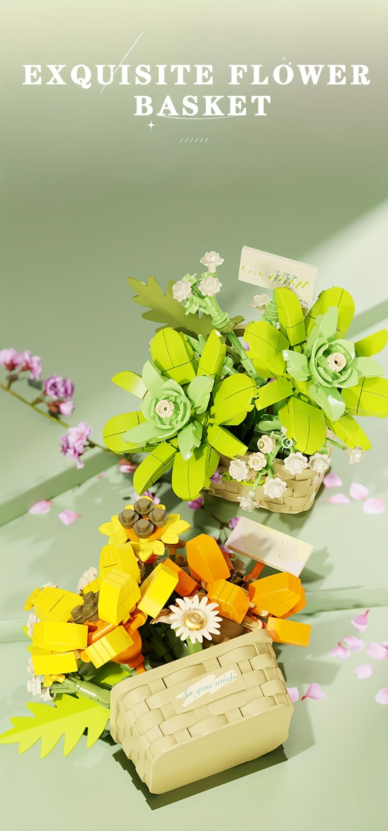 Floral Mysteries Assembled Building Blocks Eternal Flowers Temu Australia