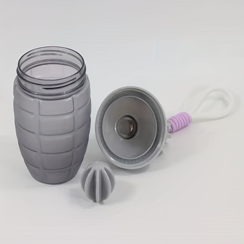 Sports Shaker Water Cup With Small Metal Stirring Ball - Temu