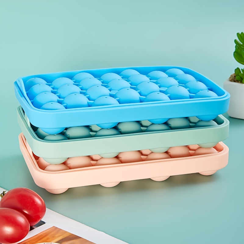 Silicone Sink Tray Freezer Ice Cube Tray With Lid And Storage Box