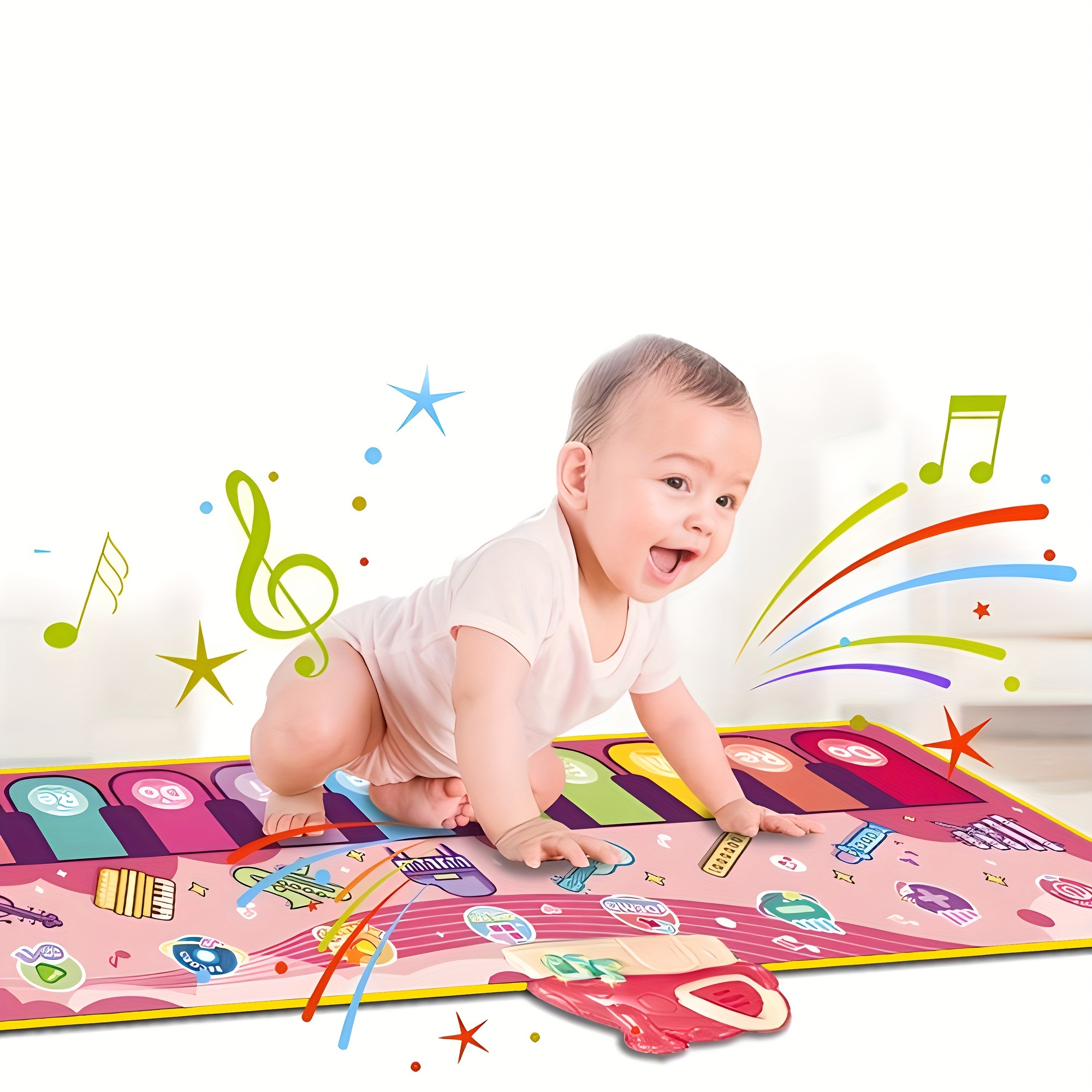 Tapis De Piano Musical Pour Bébé, Tapis Musical Amélioré Avec 8