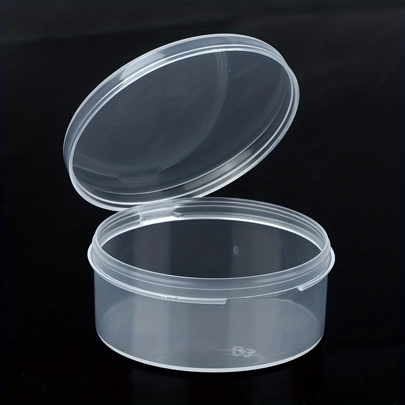 Round Plastic Box Small Size Clear Storage Containers Box with